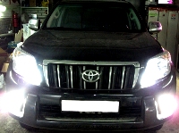 Установка ксенона на Toyota Prado